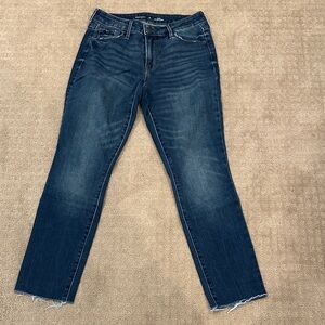 Old Navy Women's Dark Blue Straight Leg Jeans